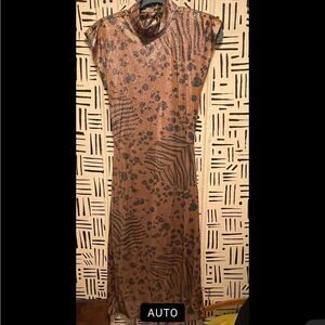 Vintage Animal Print Gown
